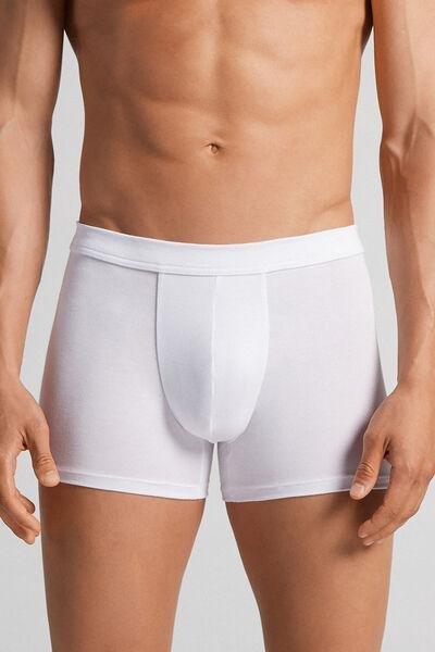 White Modal And Silk Boxers, , large image number 0