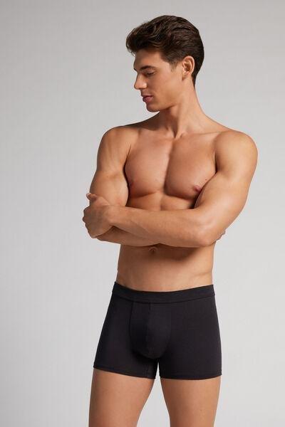 Black Modal And Silk Boxers, , large image number 1