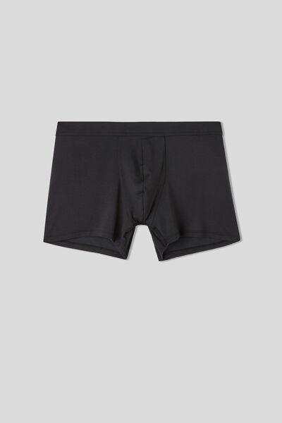 Black Modal And Silk Boxers, , large image number 2