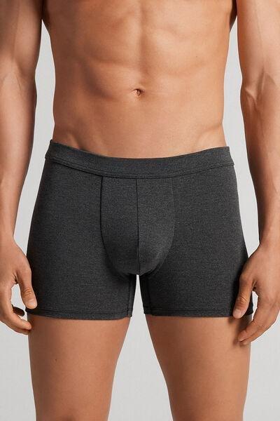 Grey Blend Modal And Silk Boxers, , large image number 0