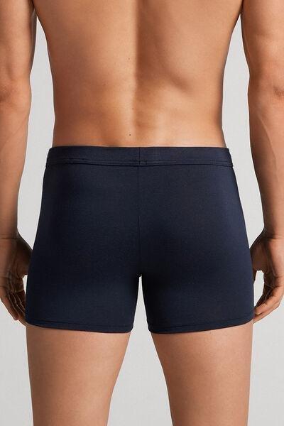Blue Modal And Silk Boxers, , large image number 3
