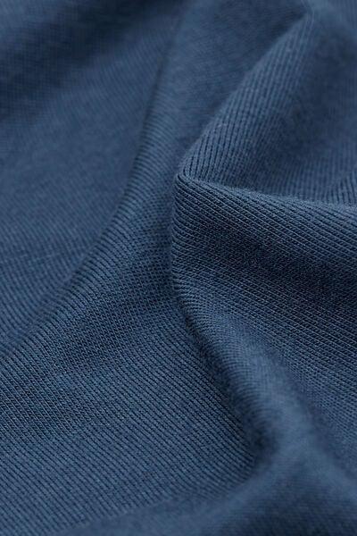 Blue Elasticated Waistband Silk Boxers, B601_886J, large image number 4