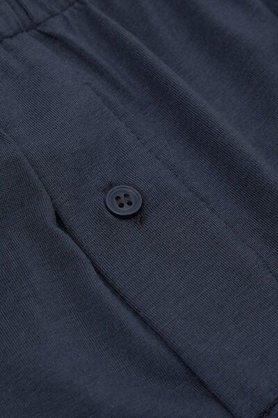 Navy Loose-Fit Soft Silk Boxers, Midnight Blue, large image number 4