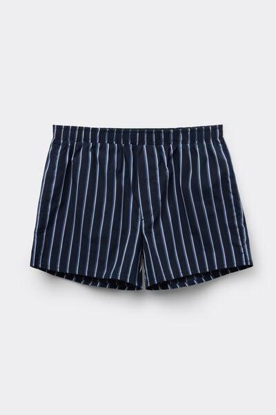 Navy Print-Detail Boxers, , large image number 1