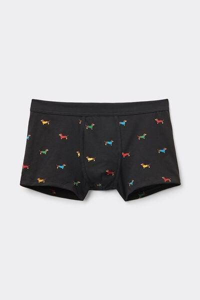 Black Animal Print Boxer Briefs, , large image number 1