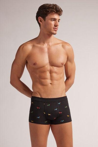 Black Animal Print Boxer Briefs, , large image number 2