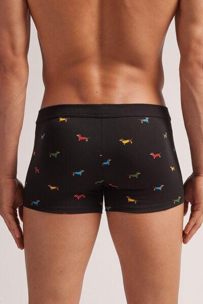 Black Animal Print Boxer Briefs, , large image number 3