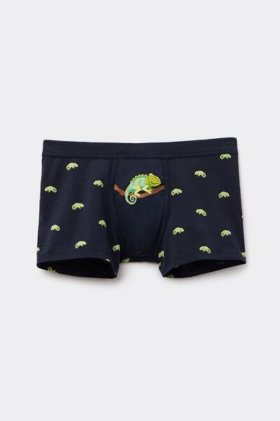 Navy Printed Boxers, , large image number 2