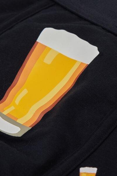 Navy Beer Print Boxers, B601_807J, large image number 4