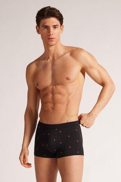Black Printed Boxers, , large image number 1