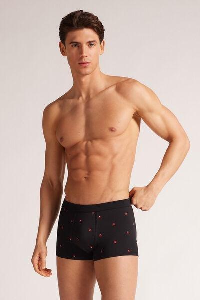 Black Printed Boxers, , large image number 1