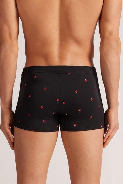 Black Printed Boxers, , large image number 3