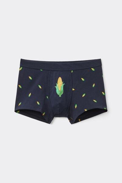 Navy Printed Boxers, , large image number 2
