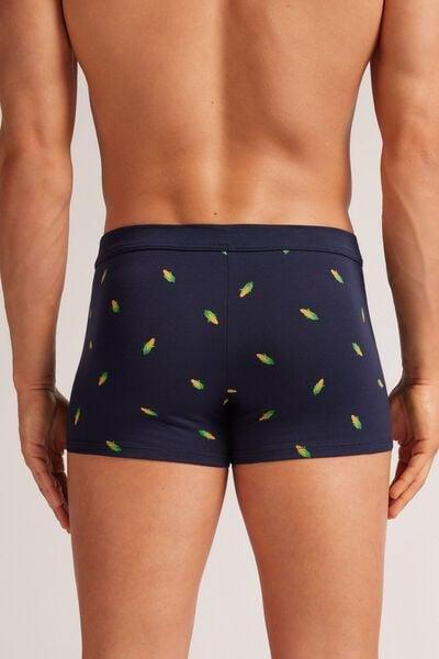 Navy Printed Boxers, , large image number 3