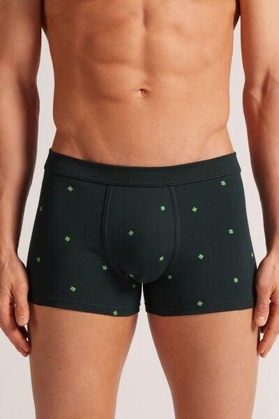Green Printed Boxers, , medium