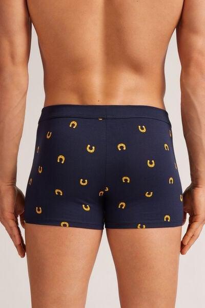 Navy Horseshoe Print Boxers, , large image number 3