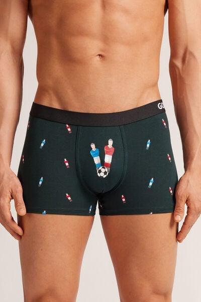 Green Table Football Print Boxers, , large image number 0