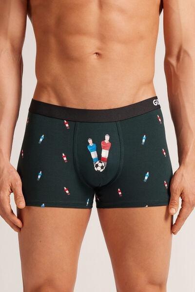 Green Table Football Print Boxers, , large image number 0