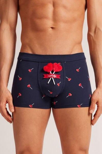 Navy Heart-Shaped Lollipop Boxers, , large image number 0