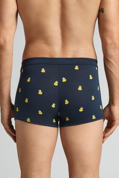 Navy Duck-Print Boxers, , large image number 3