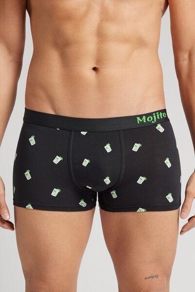 Black Superior Cotton Boxers, , large image number 0
