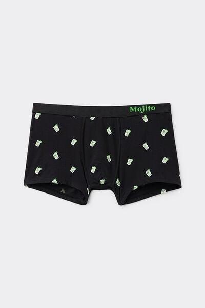 Black Superior Cotton Boxers, , large image number 1