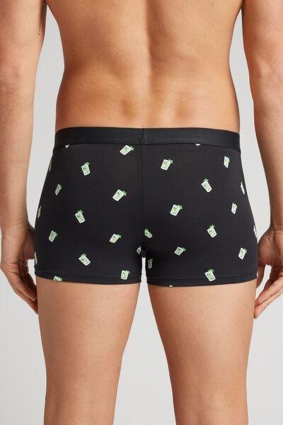 Black Superior Cotton Boxers, , large image number 3