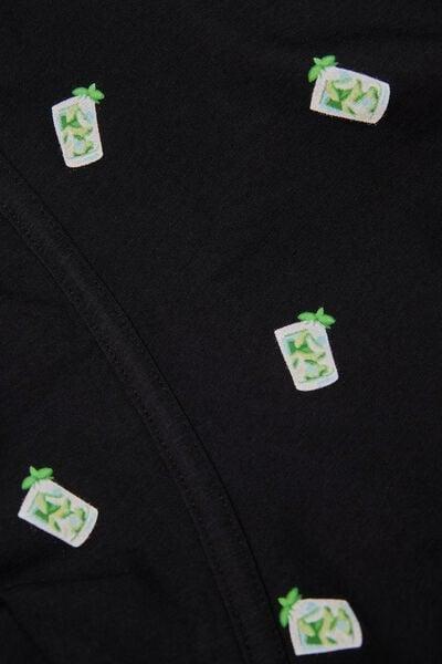 Black Superior Cotton Boxers, , large image number 4