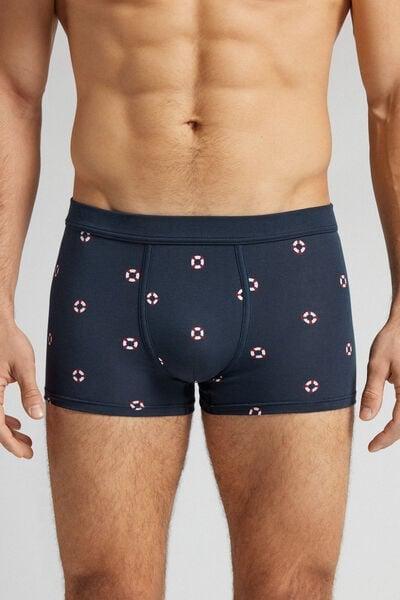 Blue Printed Boxers, , large image number 0