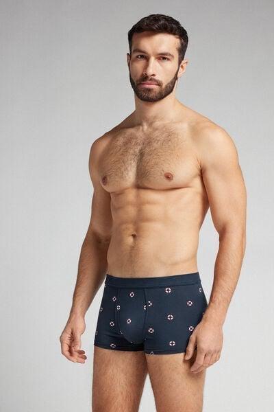 Blue Printed Boxers, , large image number 2
