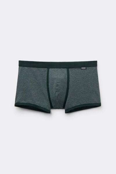 Green Finely Striped Print Cotton Boxers, B601_132J, large image number 2