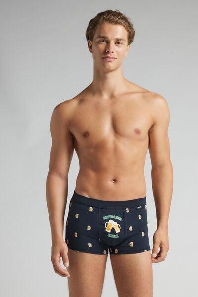 Navy Beer-Print Superior Cotton Boxers, B601_970J, medium