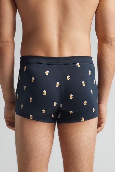 Navy Beer-Print Superior Cotton Boxers, B601_970J, medium