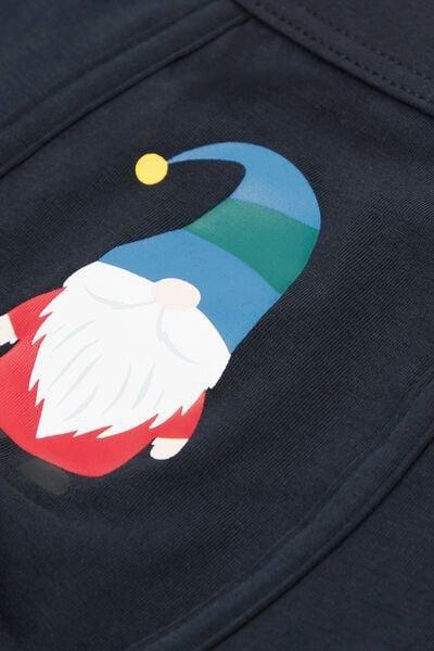 Navy Gnome Print Superior Cotton Boxers, Midnight Blue, large image number 4