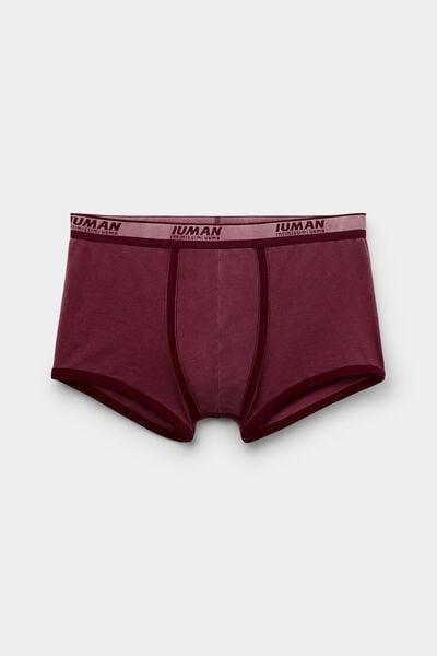 Red Washed - Effect Cotton Boxers, B601_741I, large image number 2