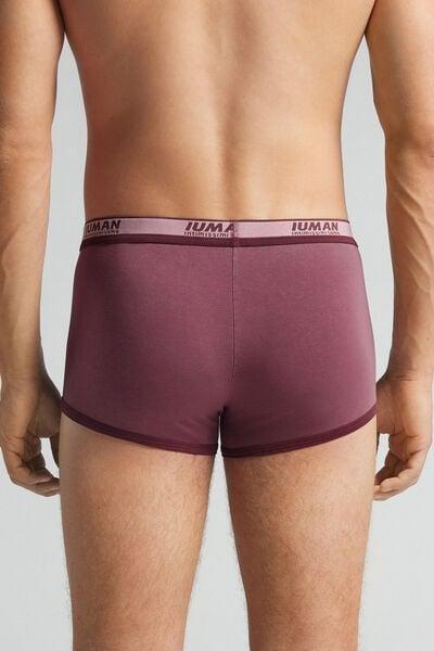 Red Washed - Effect Cotton Boxers, B601_741I, large image number 3