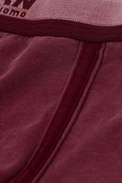 Red Washed - Effect Cotton Boxers, B601_741I, large image number 4