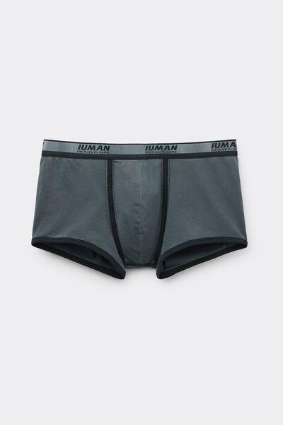 Blue Washed - Effect Cotton Boxers, B601_966J, large image number 2