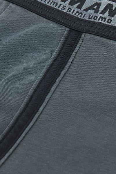 Blue Washed - Effect Cotton Boxers, B601_966J, large image number 4
