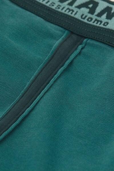 Green Washed Effect Cotton Boxers, , large image number 4