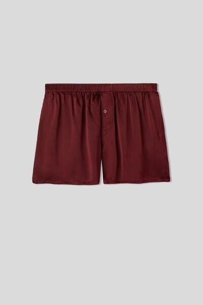 Red - 225I - Dark Cherry Red Silk Boxers, , large image number 2