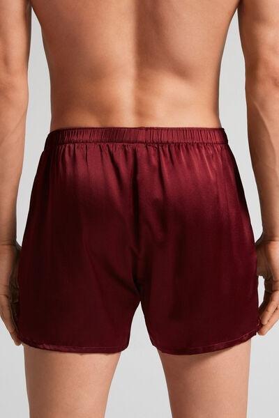 Red - 225I - Dark Cherry Red Silk Boxers, , large image number 3