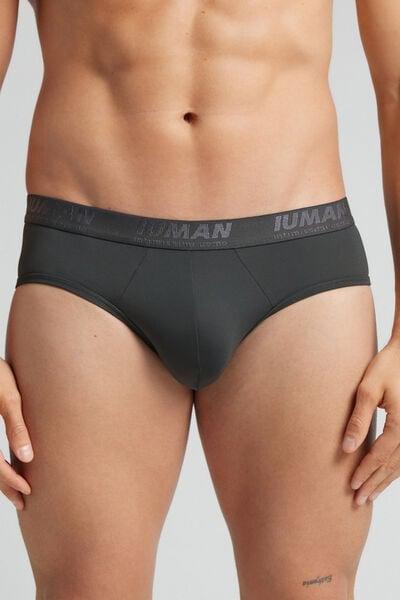Grey Elasticated Briefs, B601_4712, large image number 0