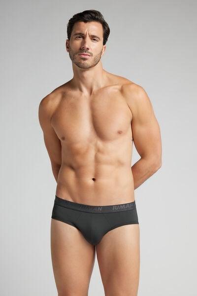 Grey Elasticated Briefs, B601_4712, large image number 1