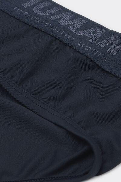 Navy Elasticated Briefs, Midnight Blue, large image number 4