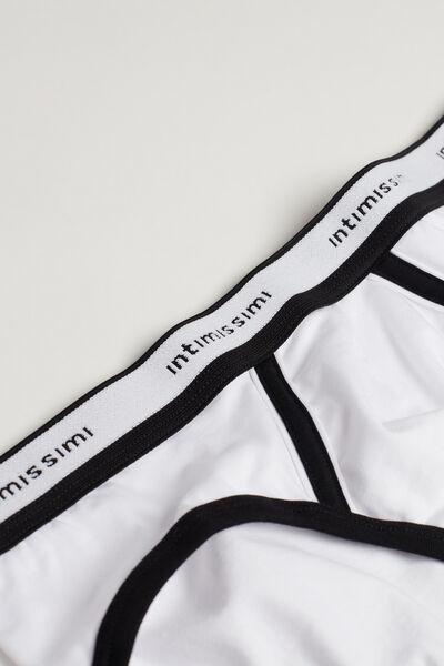 Multicolour Superior Cotton Briefs With Logo, , large image number 4