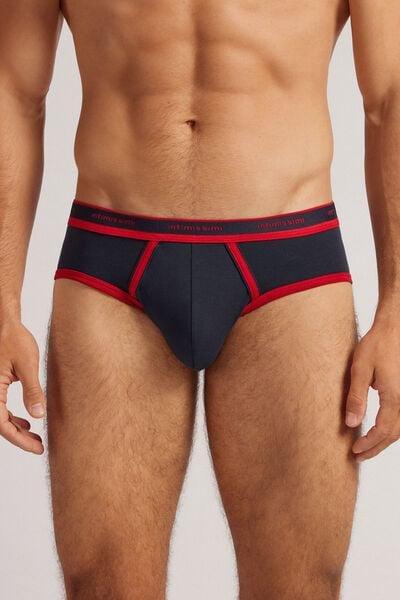 Blue Superior Cotton Briefs, , large image number 0