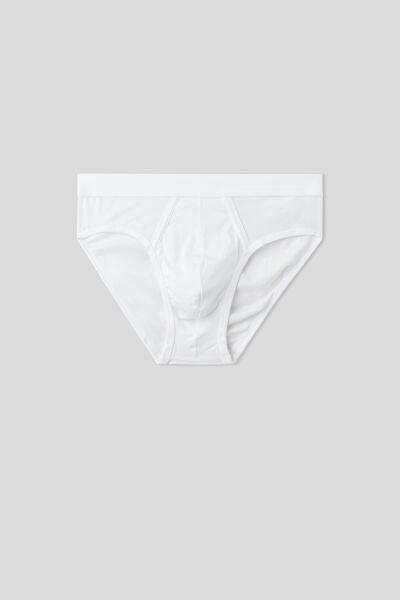 White Fresh Cotton Briefs, White, large image number 2