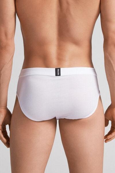 White Fresh Cotton Briefs, White, large image number 3
