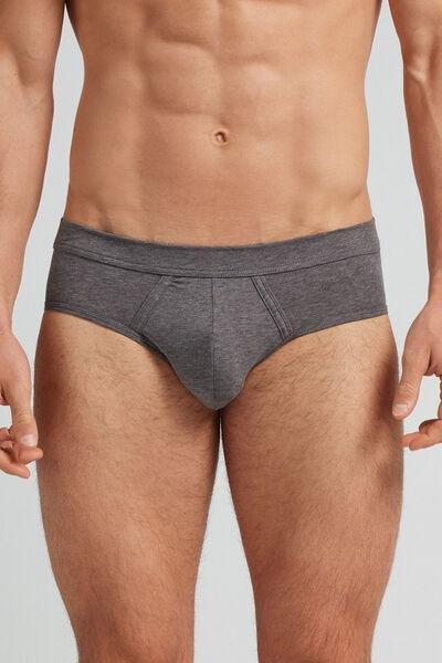Grey Fresh Cotton Briefs, Graphite Grey Blend, large image number 0